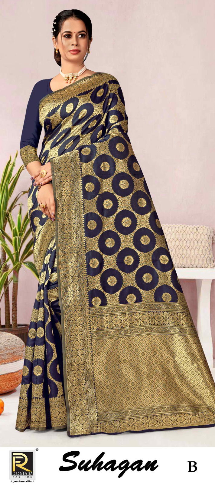 Ronisha Suhagan Designer Saree Catalog
